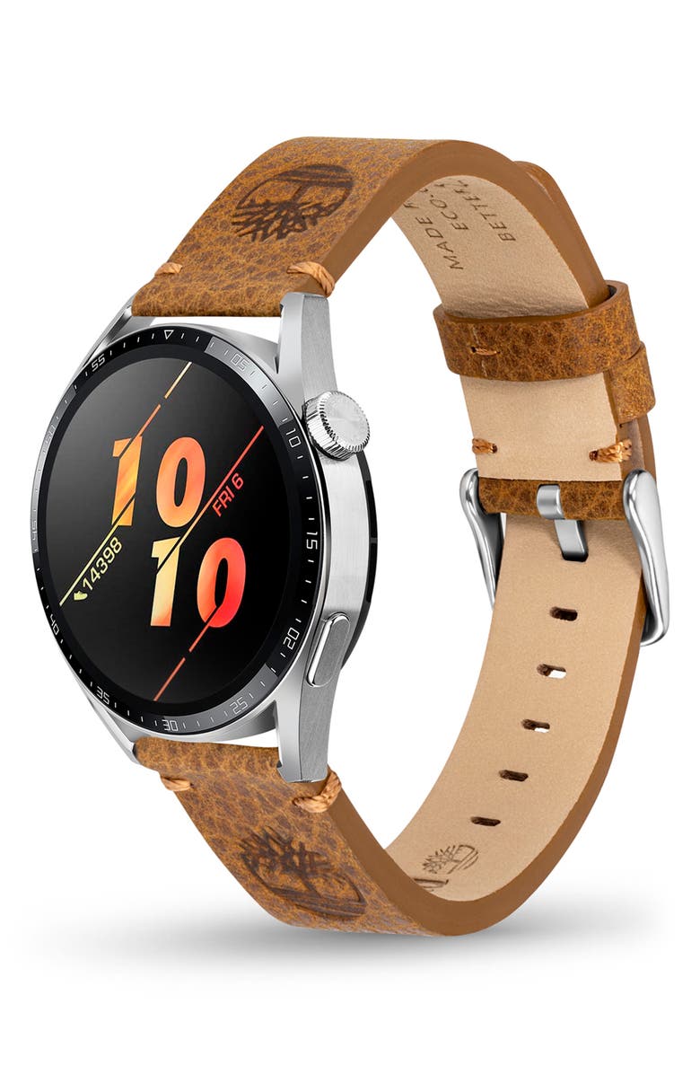 Timberland Leather Apple Watch<sup>®</sup> Watchband, Alternate, color, Camel