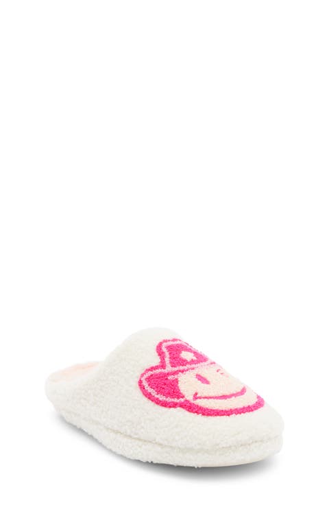 Cowboy Smiley Faux Shearling Clog (Women)