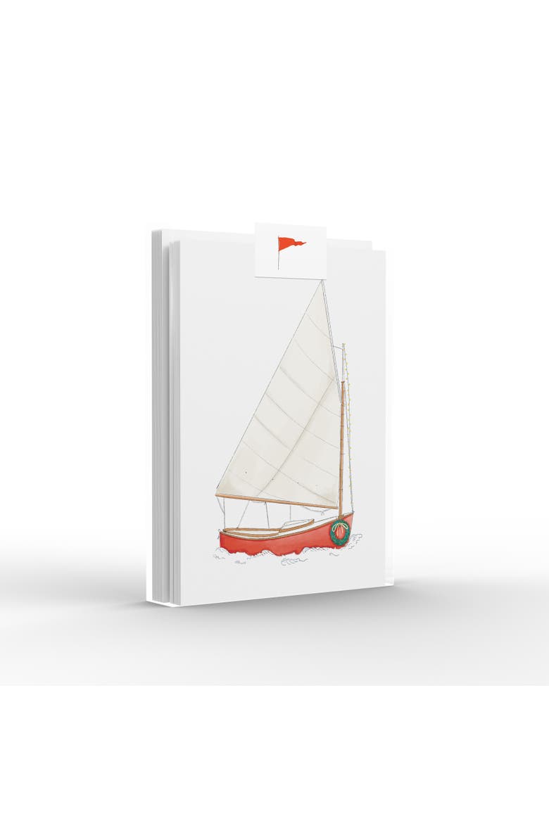 Holiday Sailboat Greeting Card Pack Set, Main, color, Multi-Pack