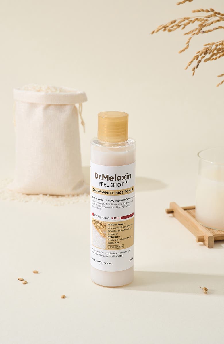 DR MELAXIN Peel Shot Glow White Rice Toner, Alternate, color,