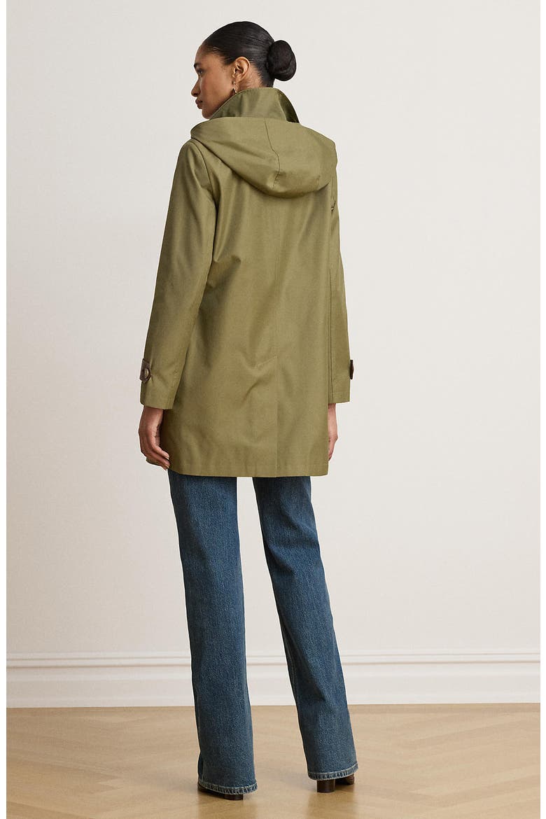 Hooded Cotton Blend Coat, Alternate, color, LIGHT AGAVE