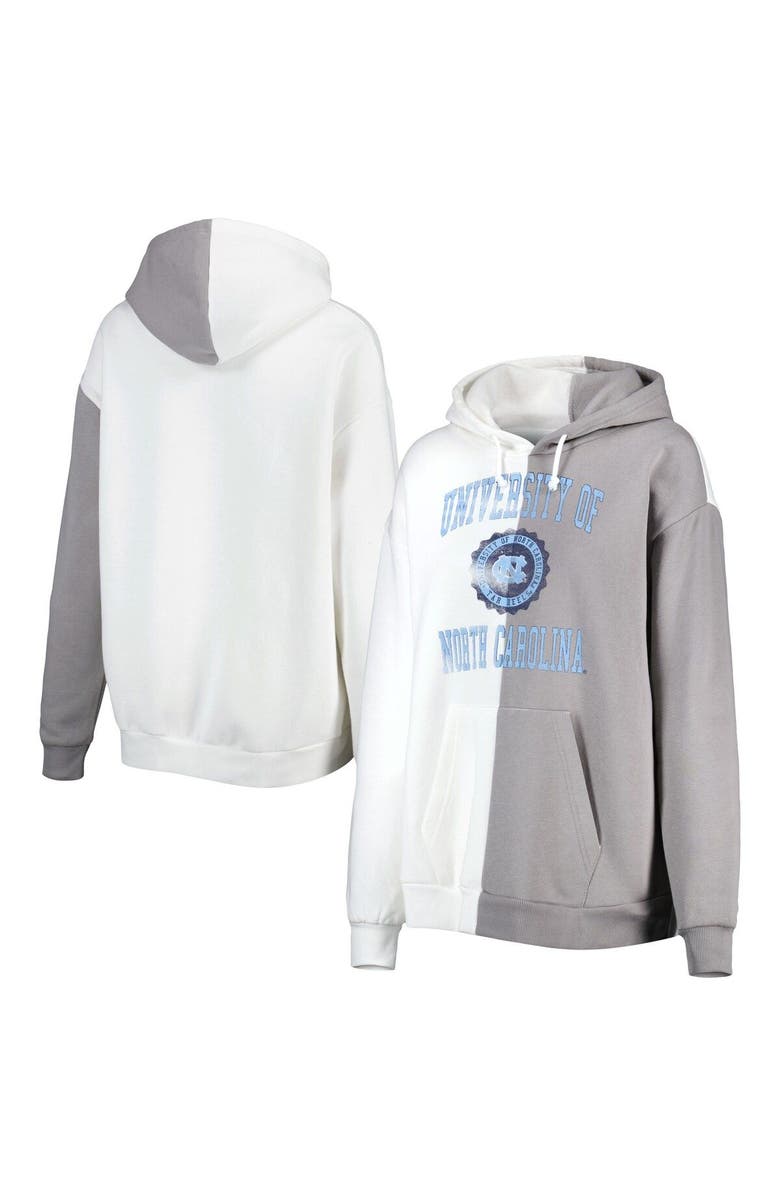 GAMEDAY COUTURE Women's Gameday Couture Gray/White North Carolina Tar Heels Split Pullover Hoodie, Main, color, White
