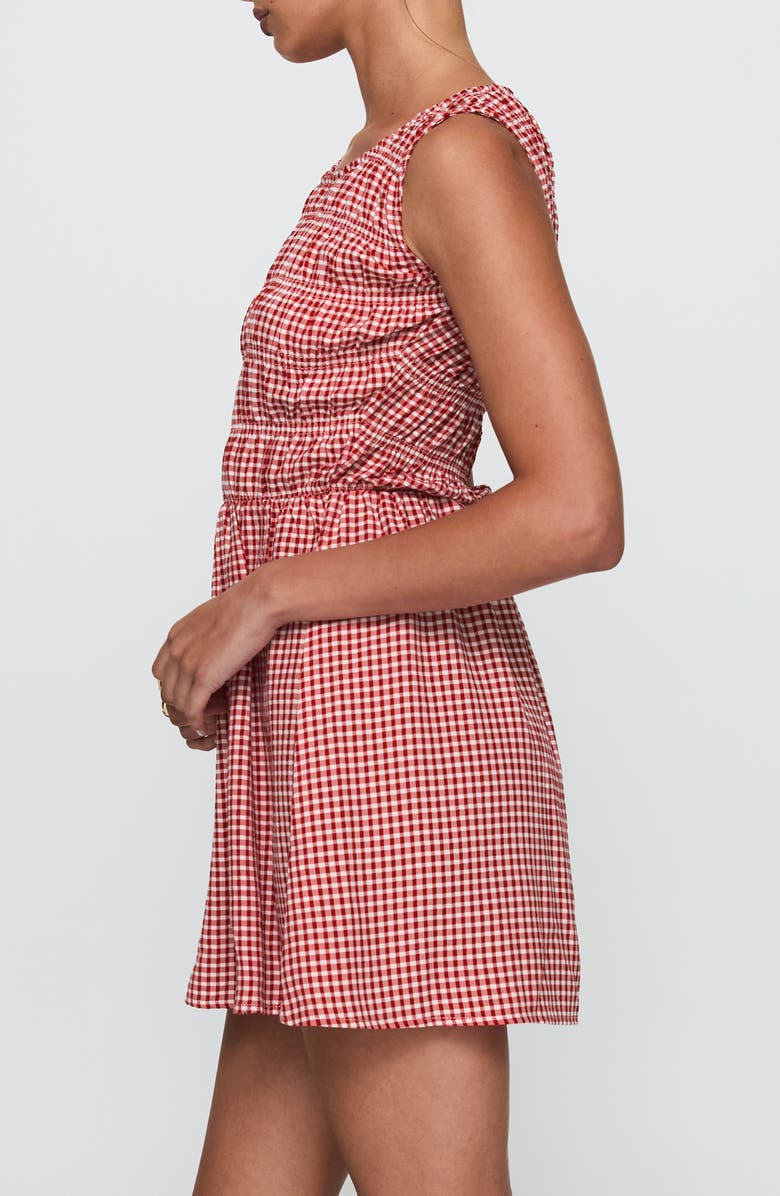 Princess Polly Winxie Shirred Sleeveless Minidress, Alternate, color, 