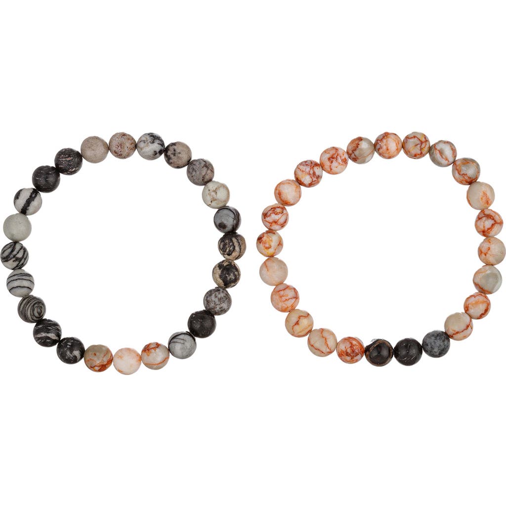 Eye Candy Los Angeles Set Of 2 Joel Stretch Bracelets In Gold