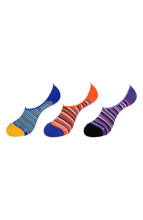 Assorted 3-Pack No Show Socks