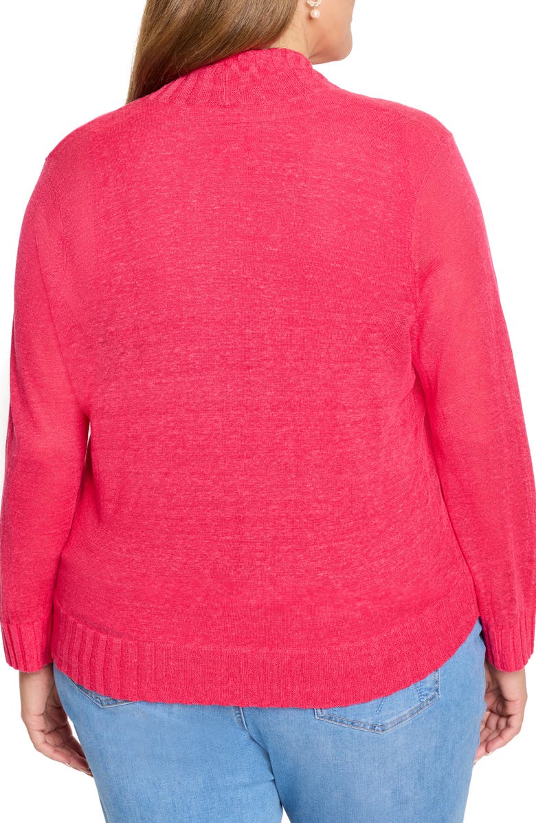 NIC+ZOE Linen Blend Bolero Cardigan, Alternate, color, Daiquiri