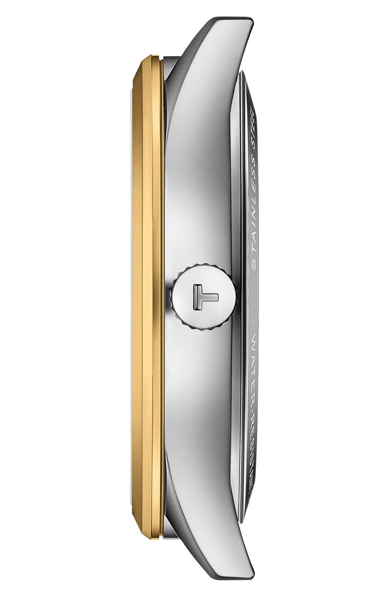 Tissot Classic Dream Powermatic 80 Two-Tone Bracelet Watch, 40mm, Alternate, color, Silver