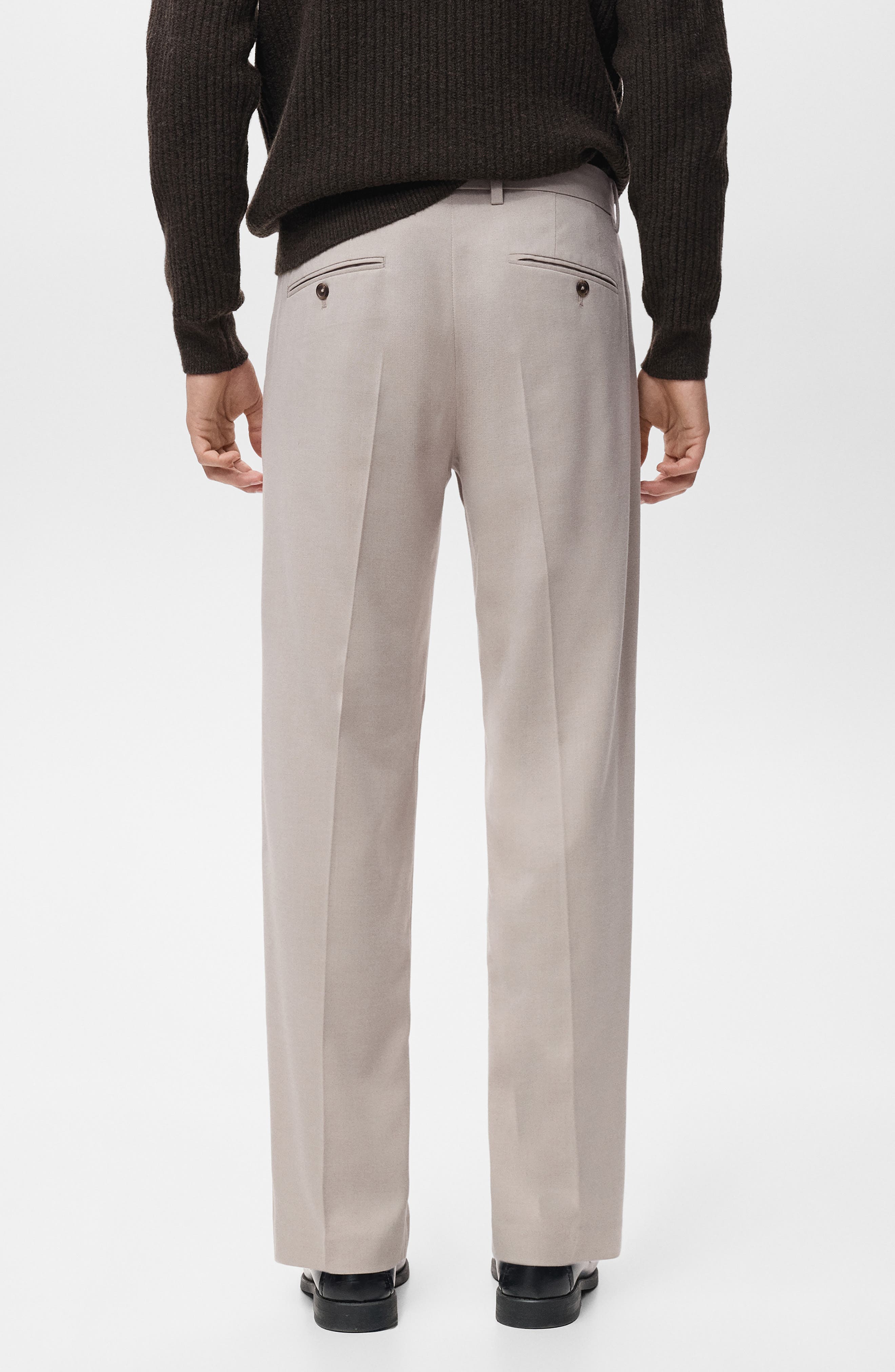 Regular Fit Pleated Pants - image 2