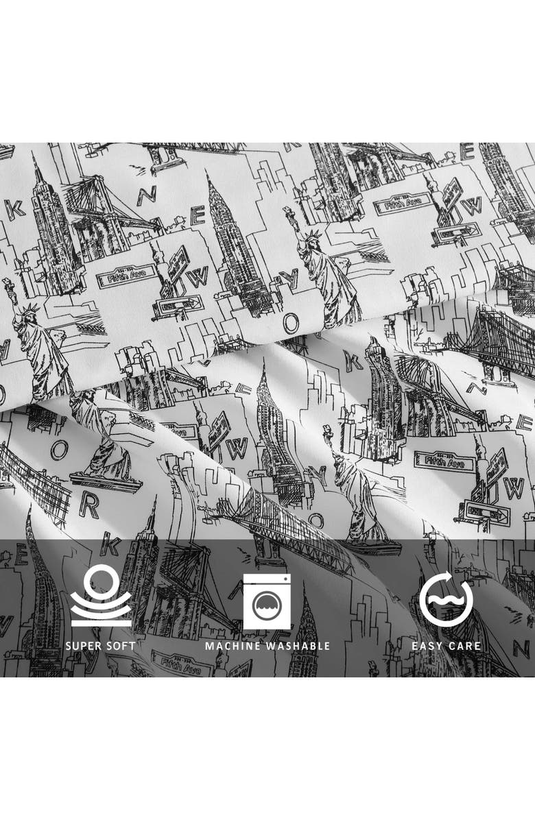 Kenneth Cole New York NYC Landmarks Sheet Set, Alternate, color,