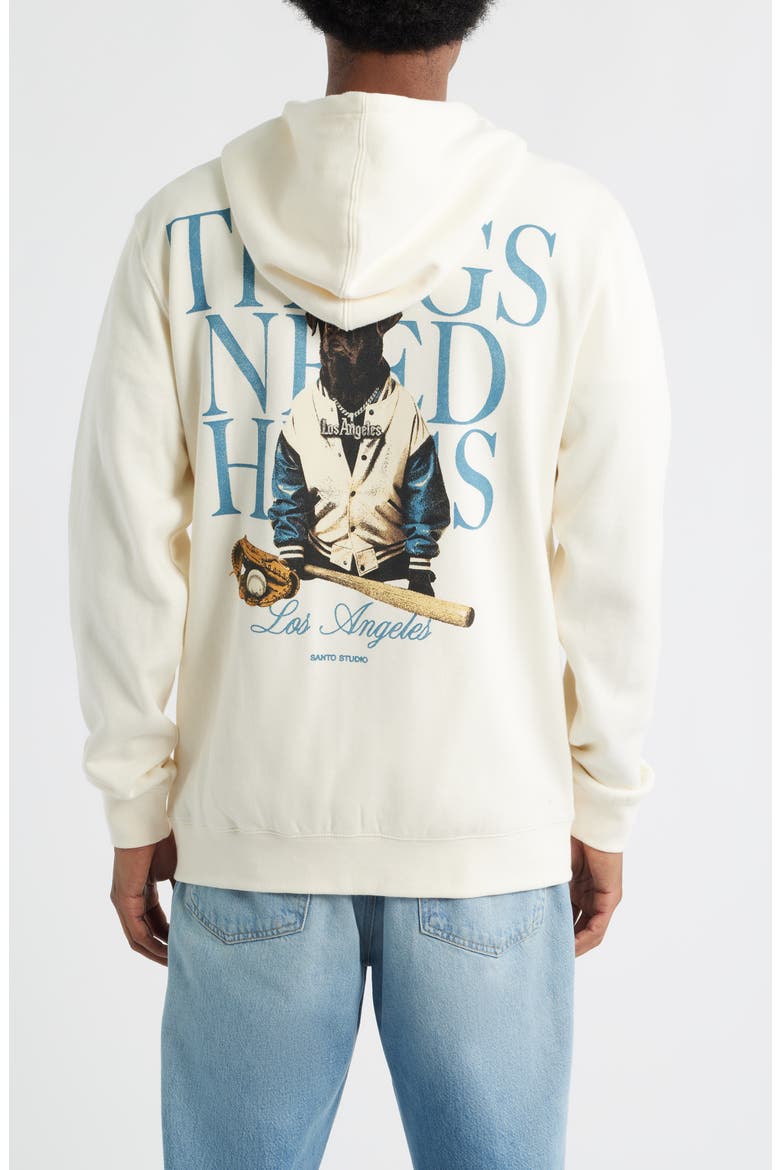x Blake Snell Thugs Zip Hoodie, Alternate, color, CREAM