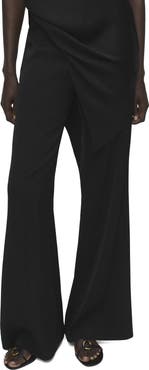 MANGO Long Flare Leg Pants