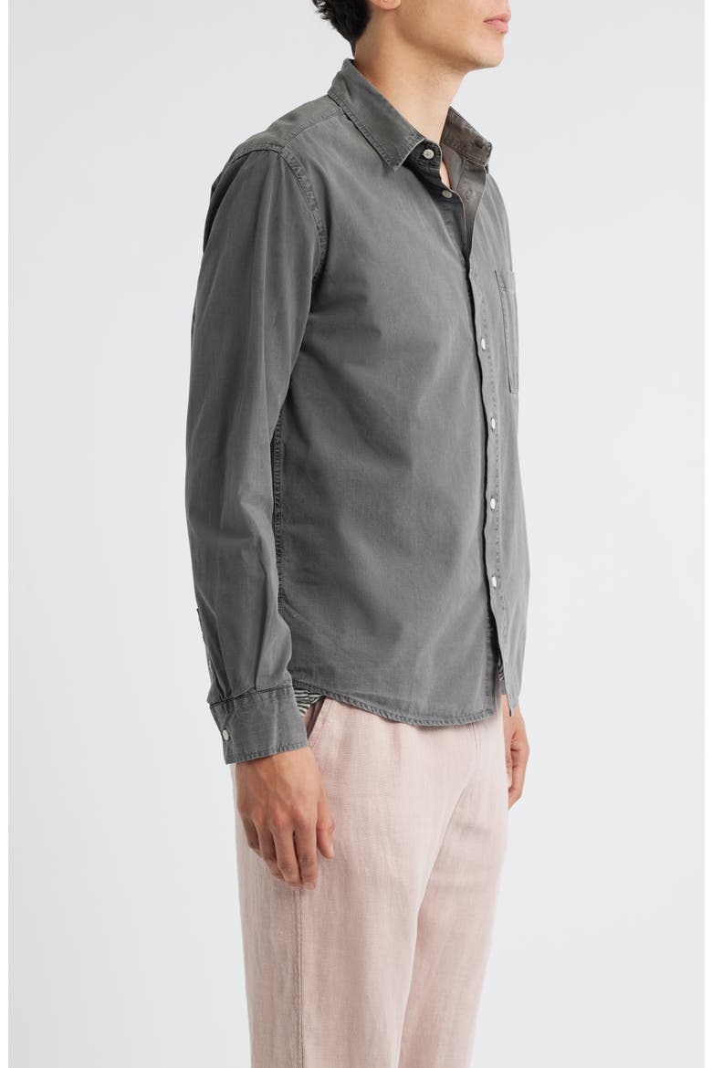 Pac Organic Cotton Button-Up Shirt, Alternate, color, SLATE
