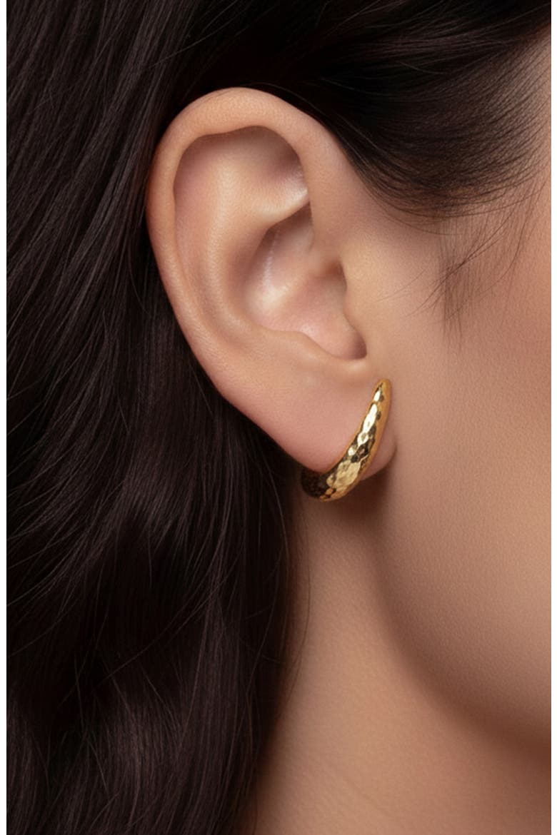 Arto Ear Cuff Stud Earrings In Gold, Alternate, color, Gold
