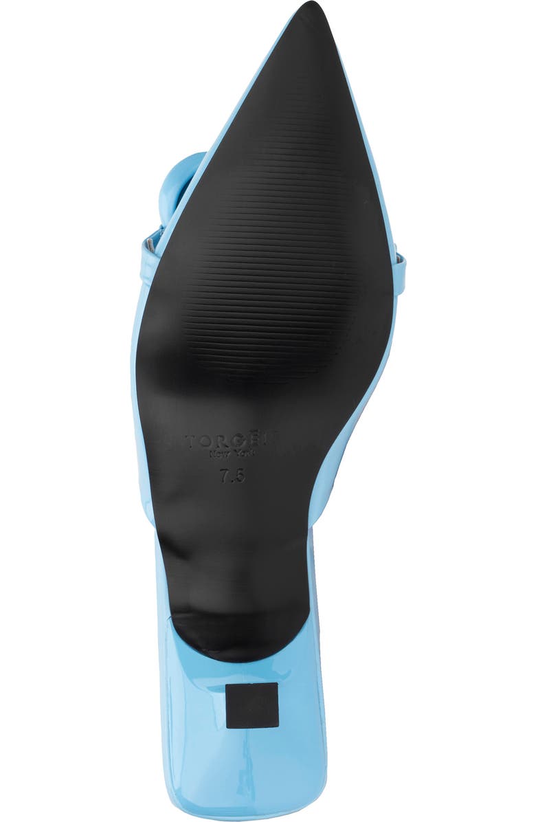 TORGEIS Arboricola Chain Kitten Heel Mule, Alternate, color, Blue
