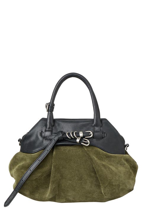 Soft Grandma Layered Mini Leather Bag