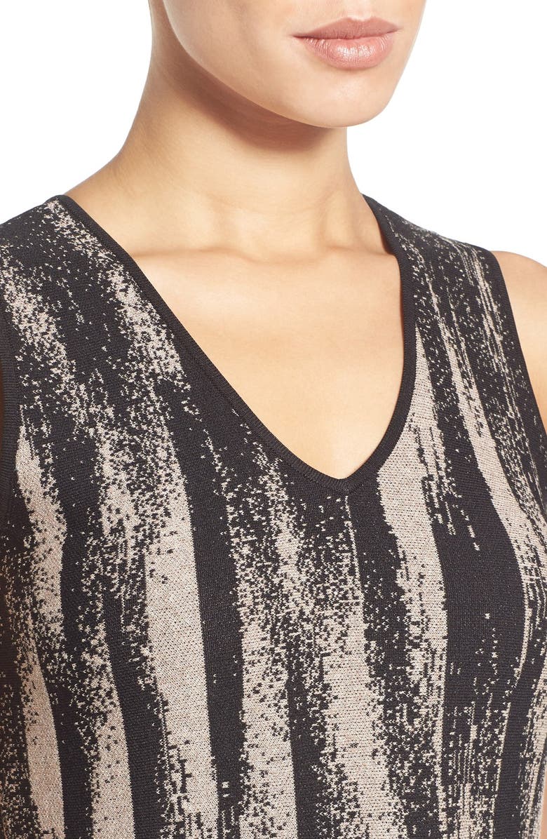 NIC+ZOE 'Dolomite' Print V-Neck Twirl Dress, Alternate, color, 