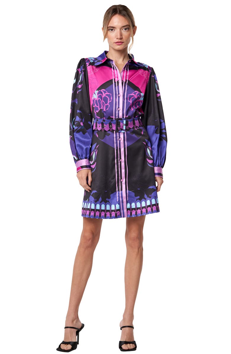 CIEBON Billy Floral Print Long Sleeve Dress, Alternate, color,