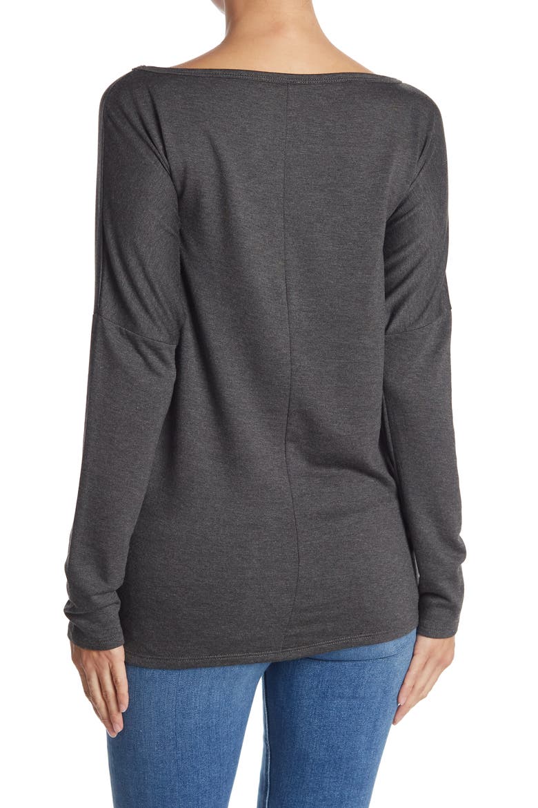 Printed Boatneck Sweater, Alternate, color, BLACK DYE 2