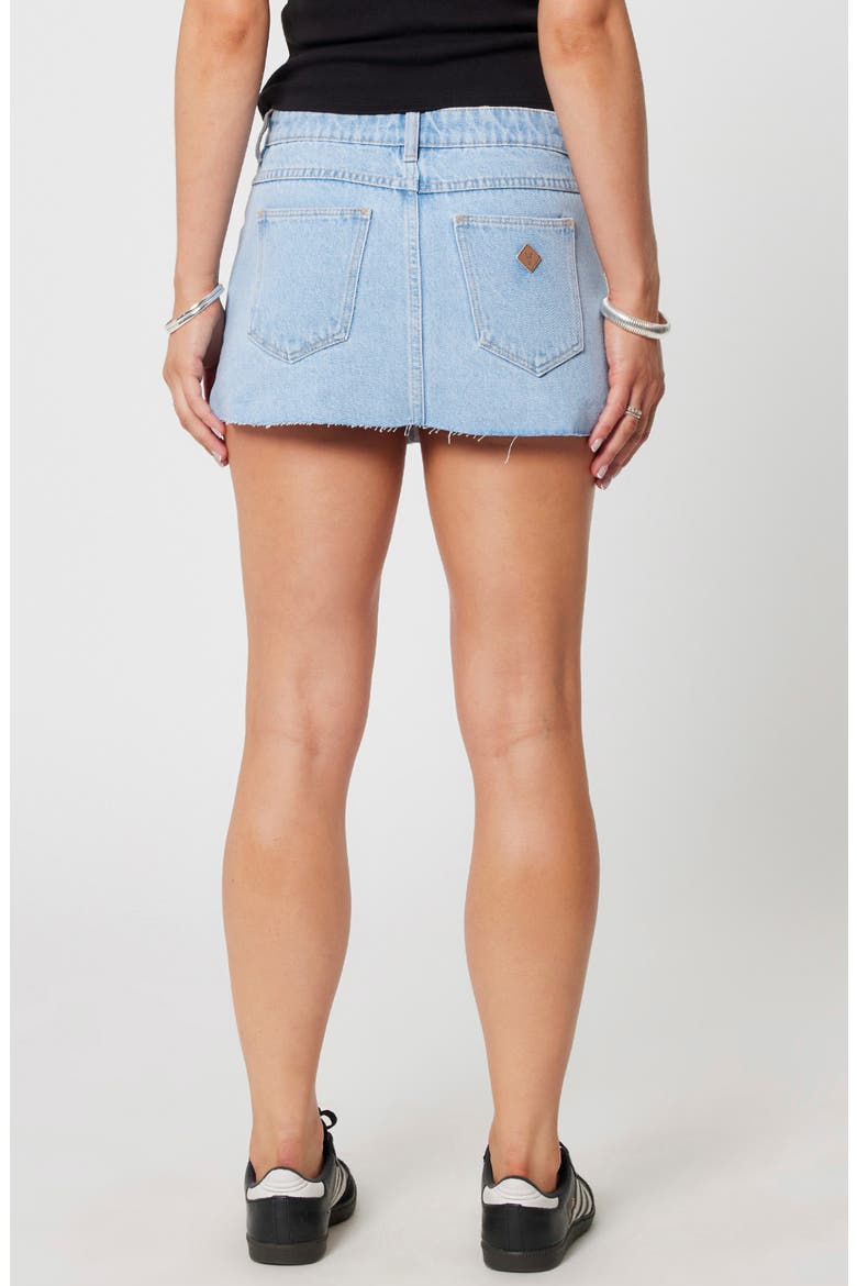Kendall 99 Cutoff Denim Skirt, Alternate, color, LIGHT VINT