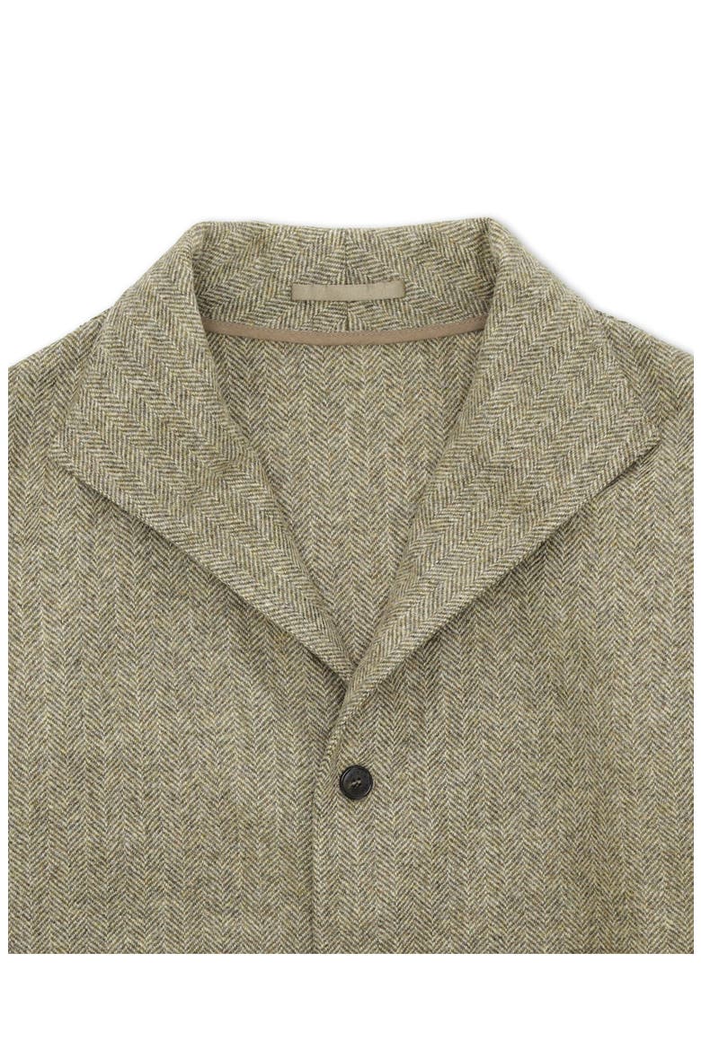 Scotland Herringbone Wool Jacket, Alternate, color, Green