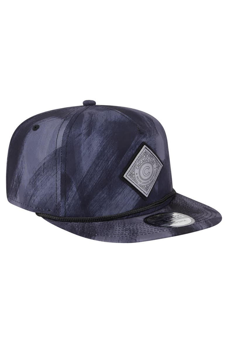 Men's New Era Navy Chicago Cubs Printed Golfer Snapback Hat, Alternate, color, Navy
