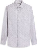 Bugatchi Julian Shaped Fit Floral Cotton Button-Up Shirt