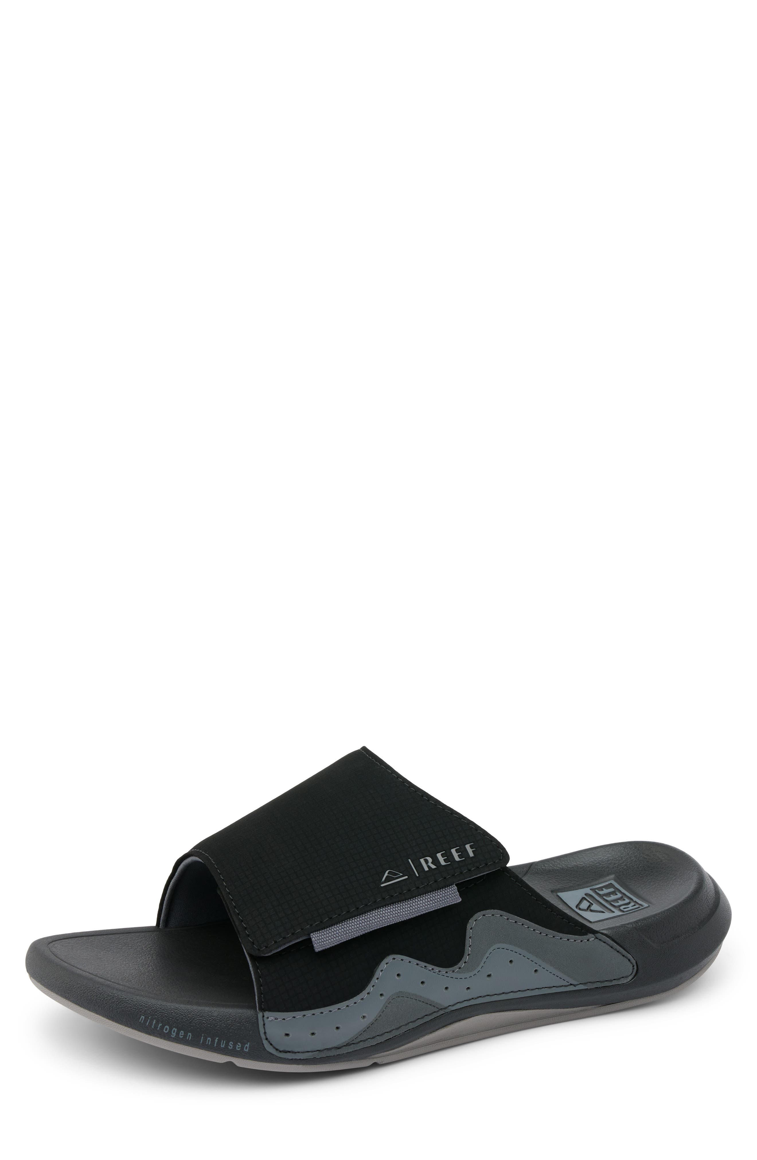 Reef Swell Cruiser Slide Sandal, Alternate, color, Black