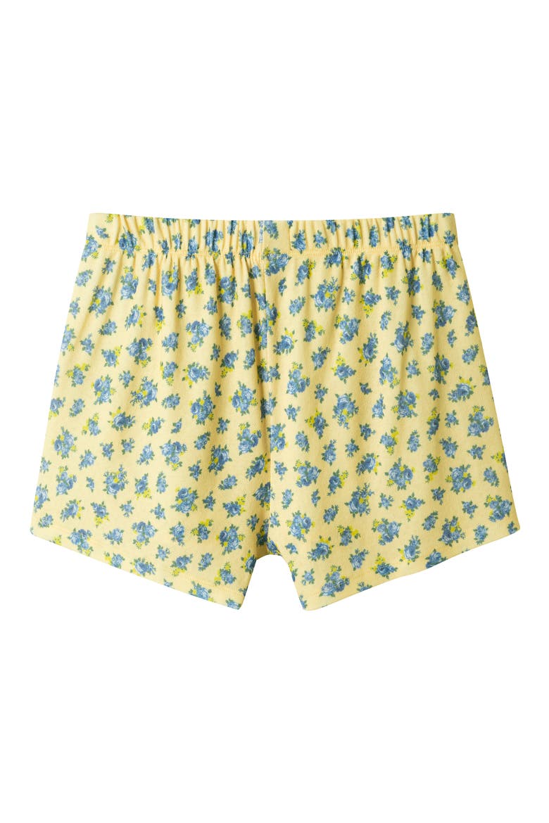 Kids' Short Pajamas, Alternate, color, YELLOW FLORAL
