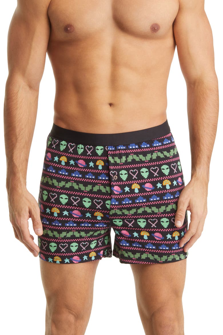 Knit Boxers, Main, color, COSMIC MISTLETOE