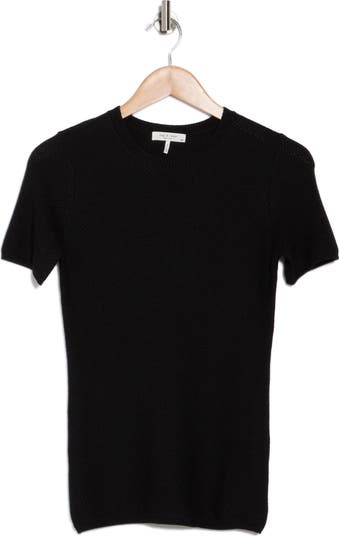 Adiana Wool Blend Short Sleeve Sweater