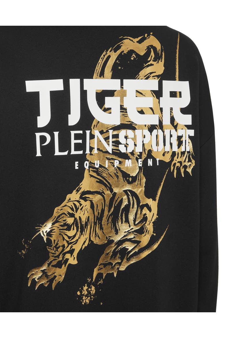 Hooded Sweatshirt Tiger Tokyo Men, Alternate, color, black/lightgold