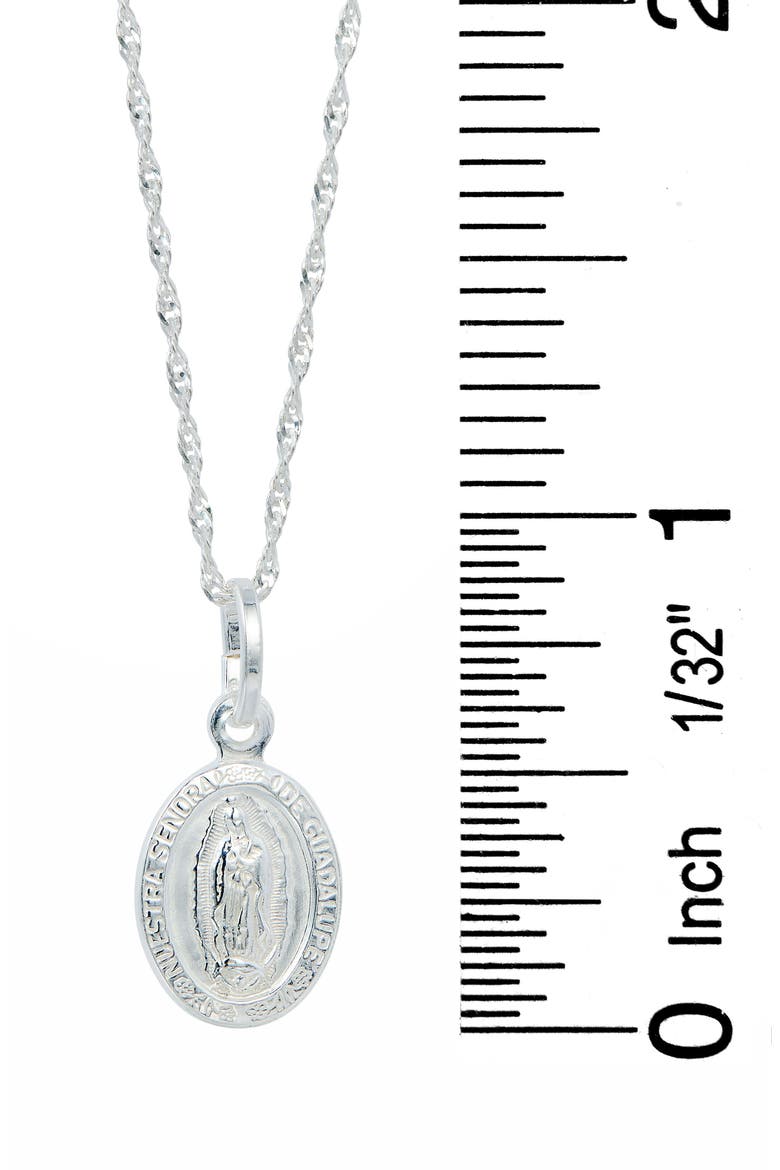 Guadalupe Pendant Necklace, Alternate, color, WHITE GOLD