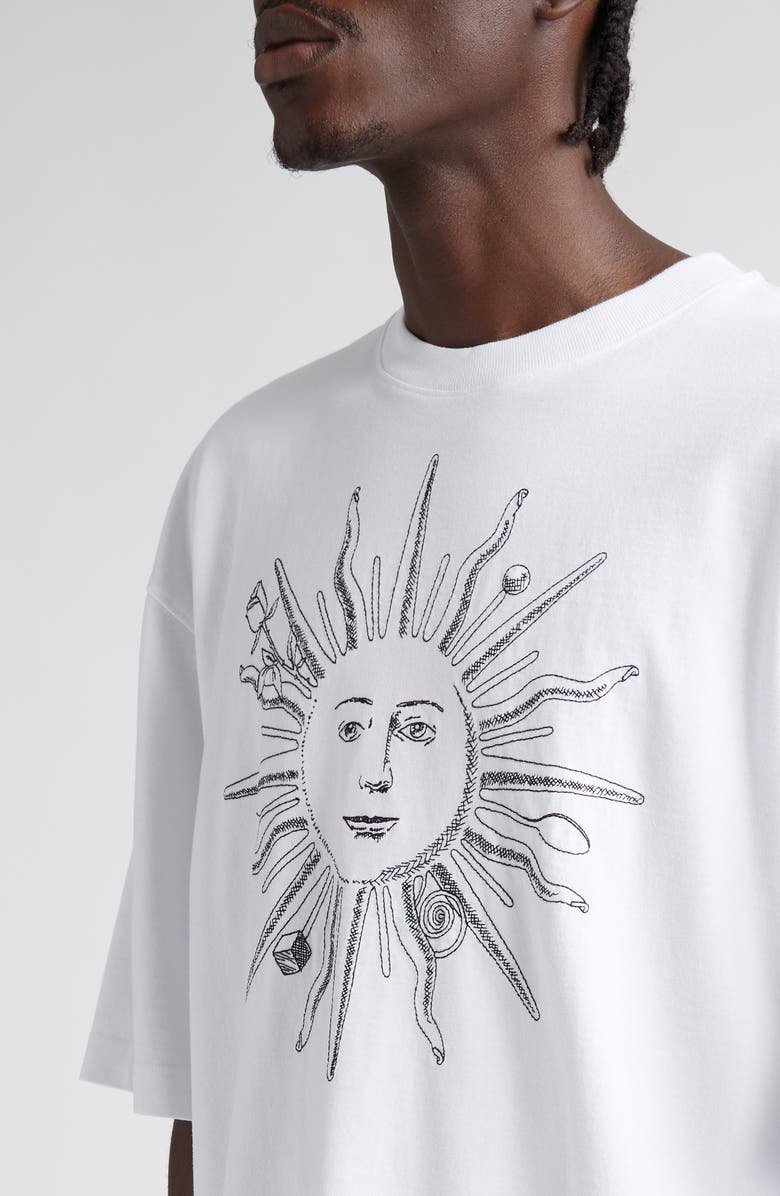 Jacquemus Le T-Shirt Soleil Cotton Graphic T-Shirt, Alternate, color,