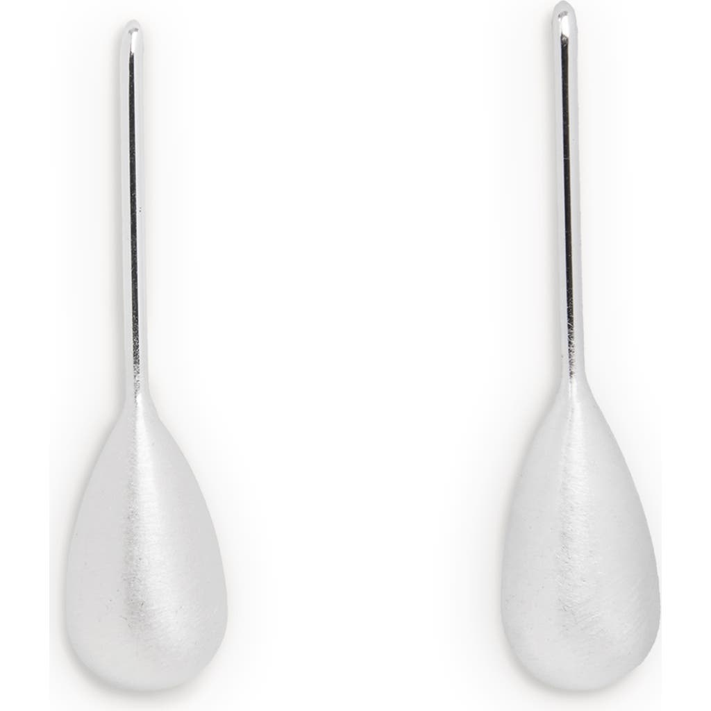 Saachi Petal Drop Earrings In Silver