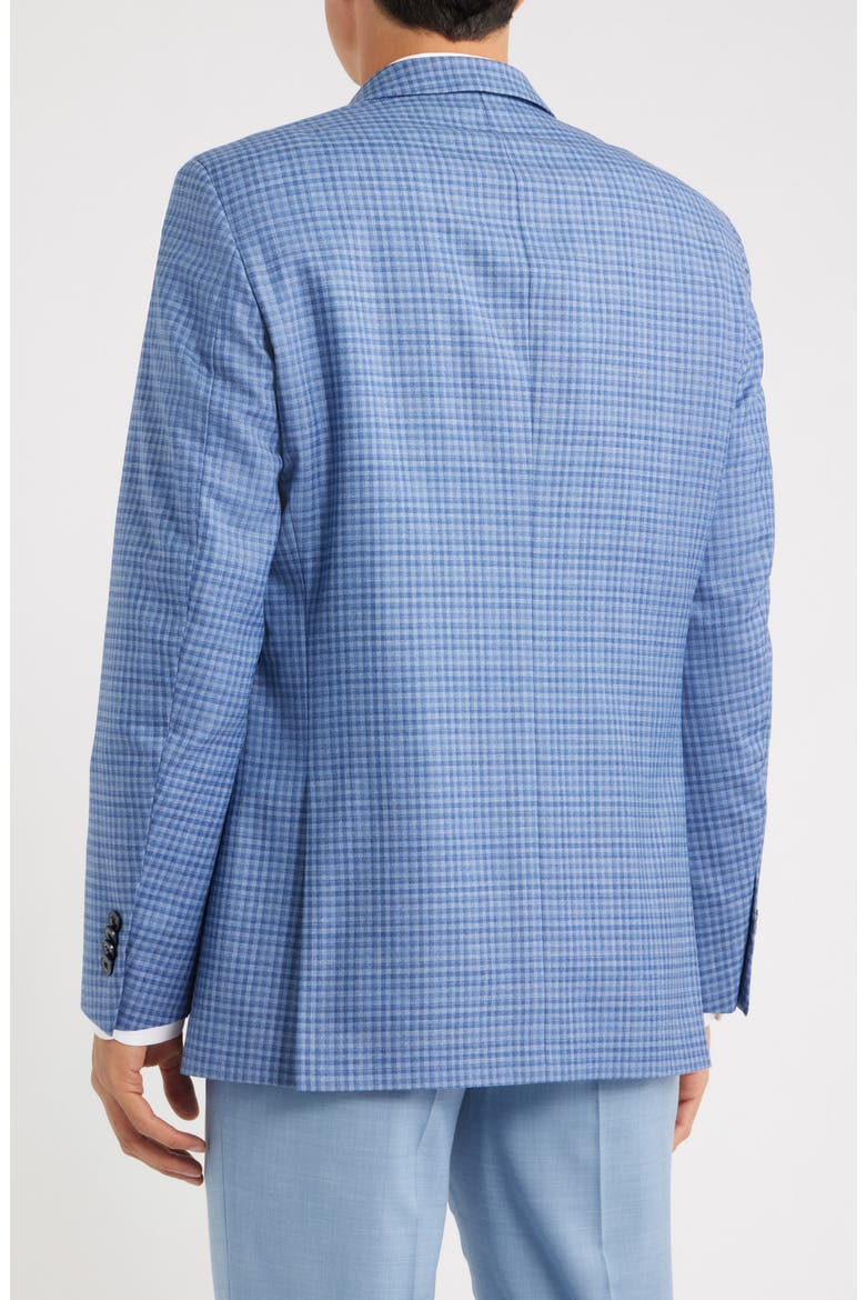 Flynn Classic Fit Light Blue Check Wool Sport Coat, Alternate, color, LIGHT BLUE