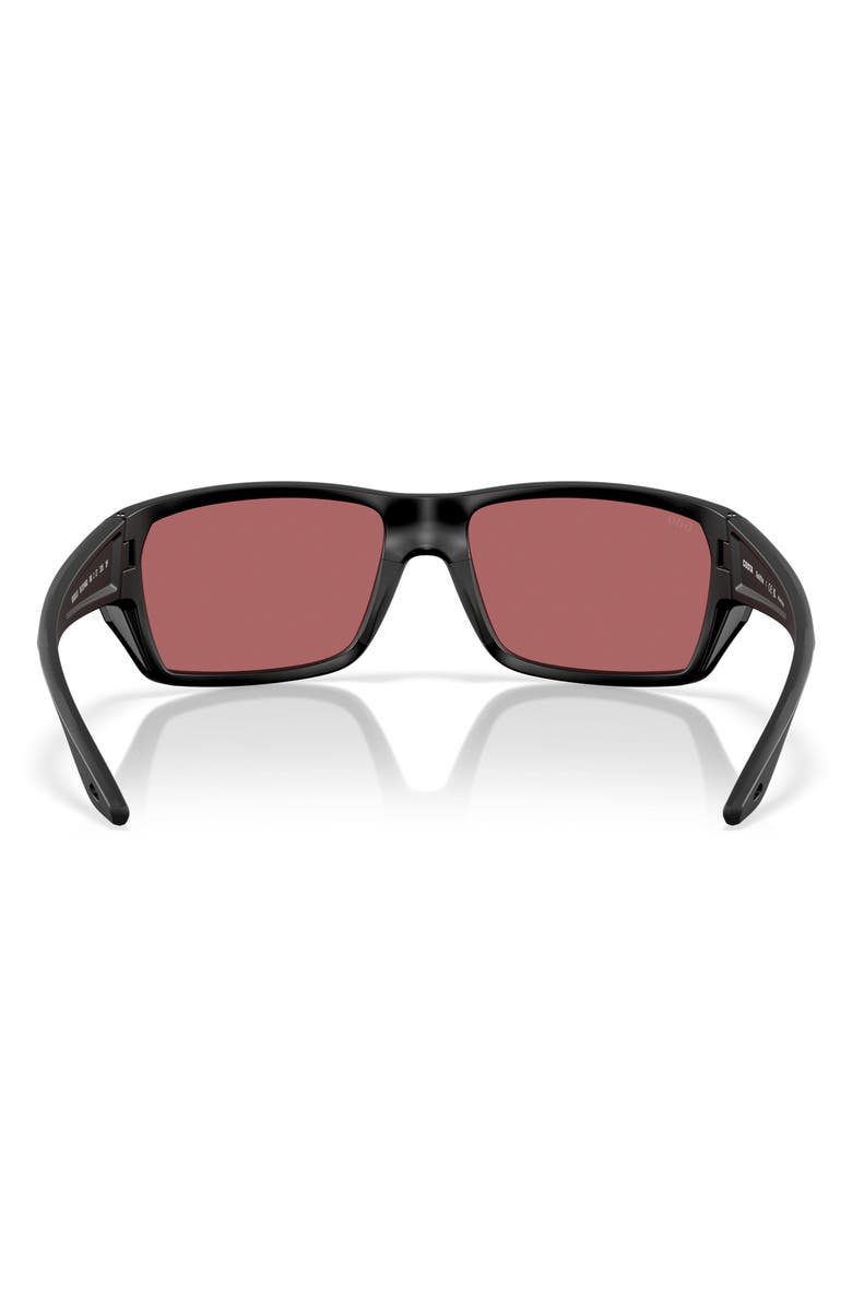 Costa Del Mar Tailfin 60mm Sunglasses, Alternate, color, Matte Black / Rose 580G