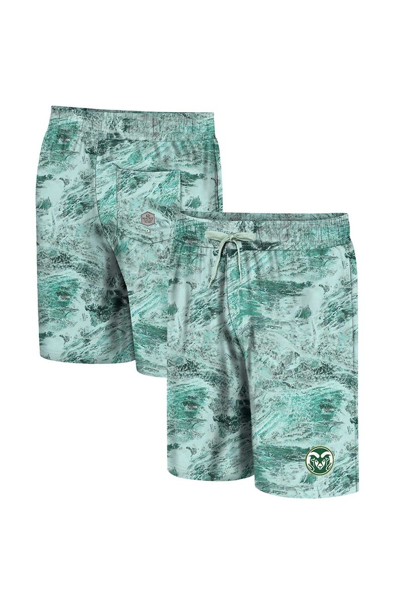 COLOSSEUM Men's Colosseum Green Colorado State Rams Realtree Aspect Ohana Swim Shorts, Main, color, Green