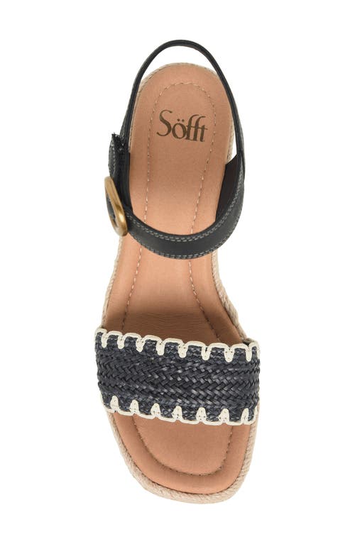 Söfft Inez Wedge Sandal In Black