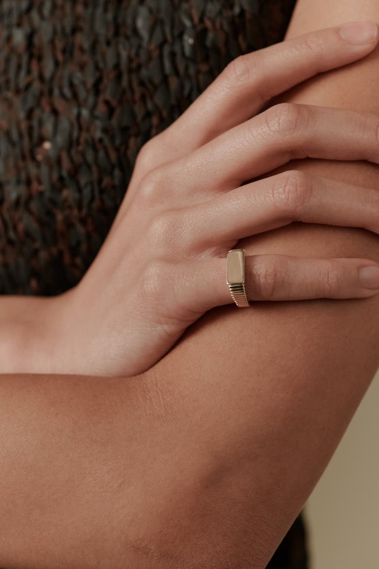 Selenia Pinky Ring, Alternate, color, 14K Recycled Gold Vermeil