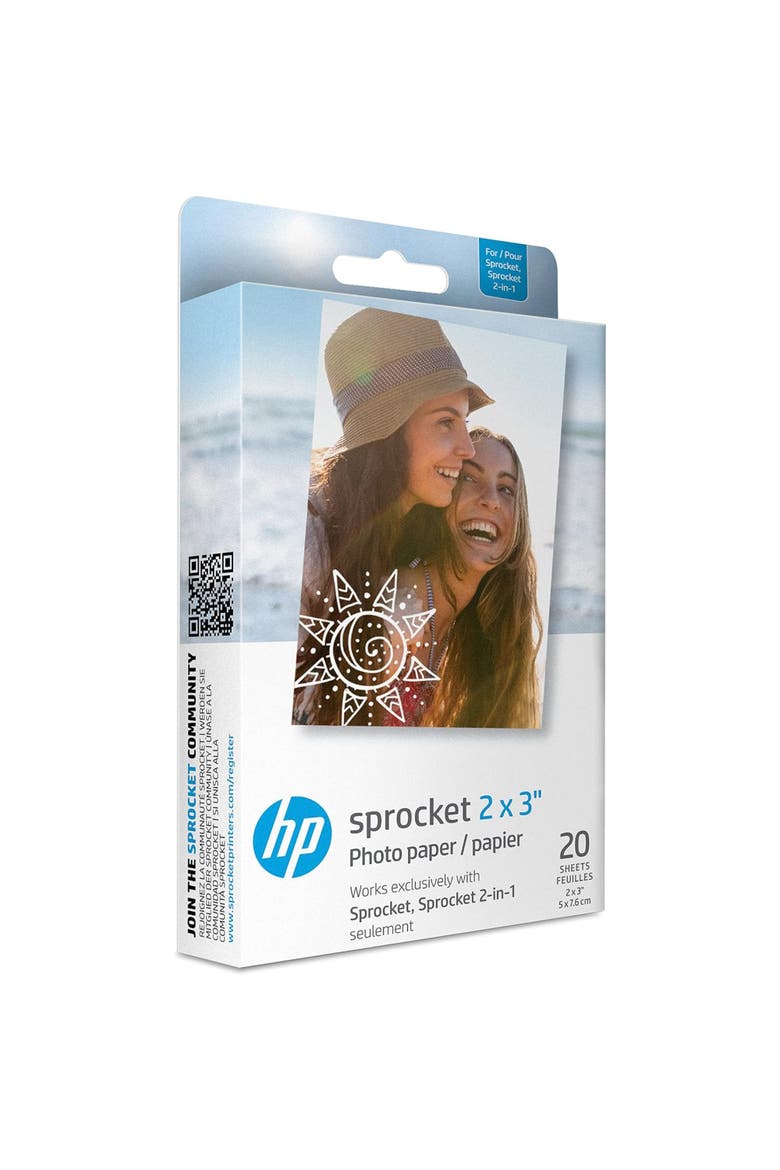 Sprocket Zink Photo Paper 2x3, Main, color, White