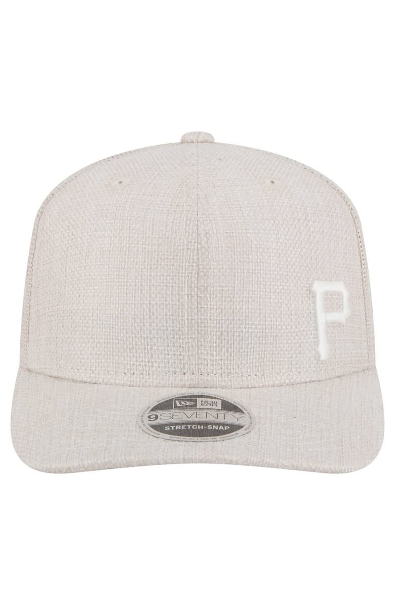 New Era Men's New Era Light Beige Pittsburgh Pirates Flawless 9SEVENTY Stretch-Snap Hat, Alternate, color, Light Beige