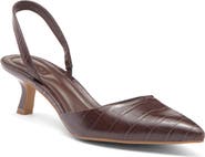 Open Edit Cammie Kitten Heel Slingback Pump