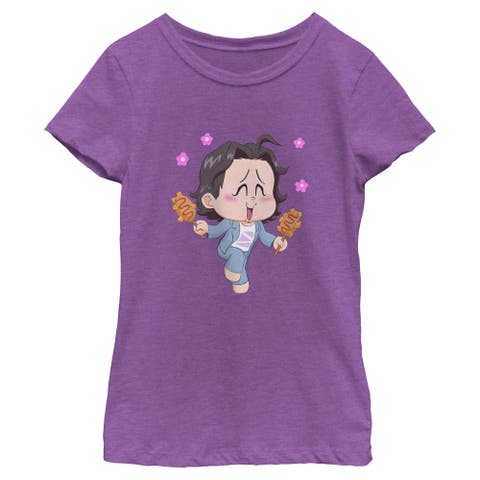 Girl's KPop Demon Hunters Bobby Corn Dog  Graphic T-Shirt
