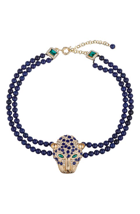 Leopard Agate Beaded Necklace