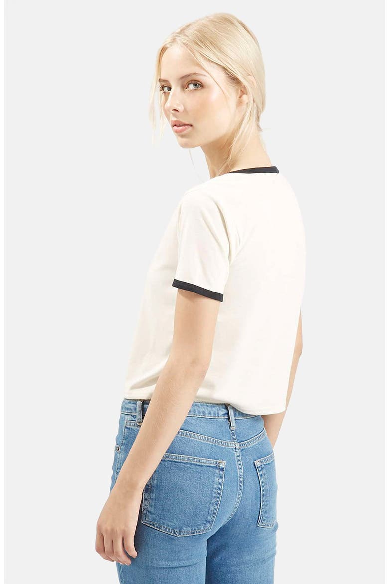 Contrast Tee, Alternate, color, CREAM MULTI