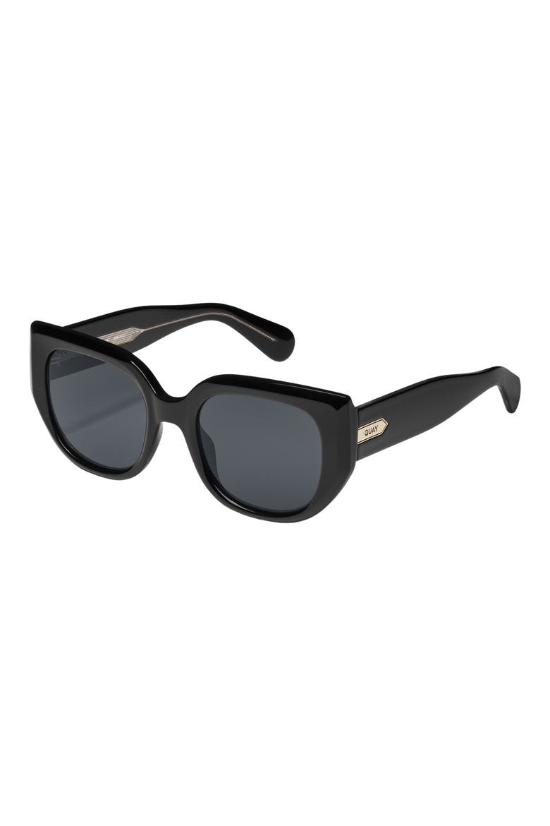 Busy Busy 53mm Square Sunglasses, Alternate, color, BLACK/ SMOKE