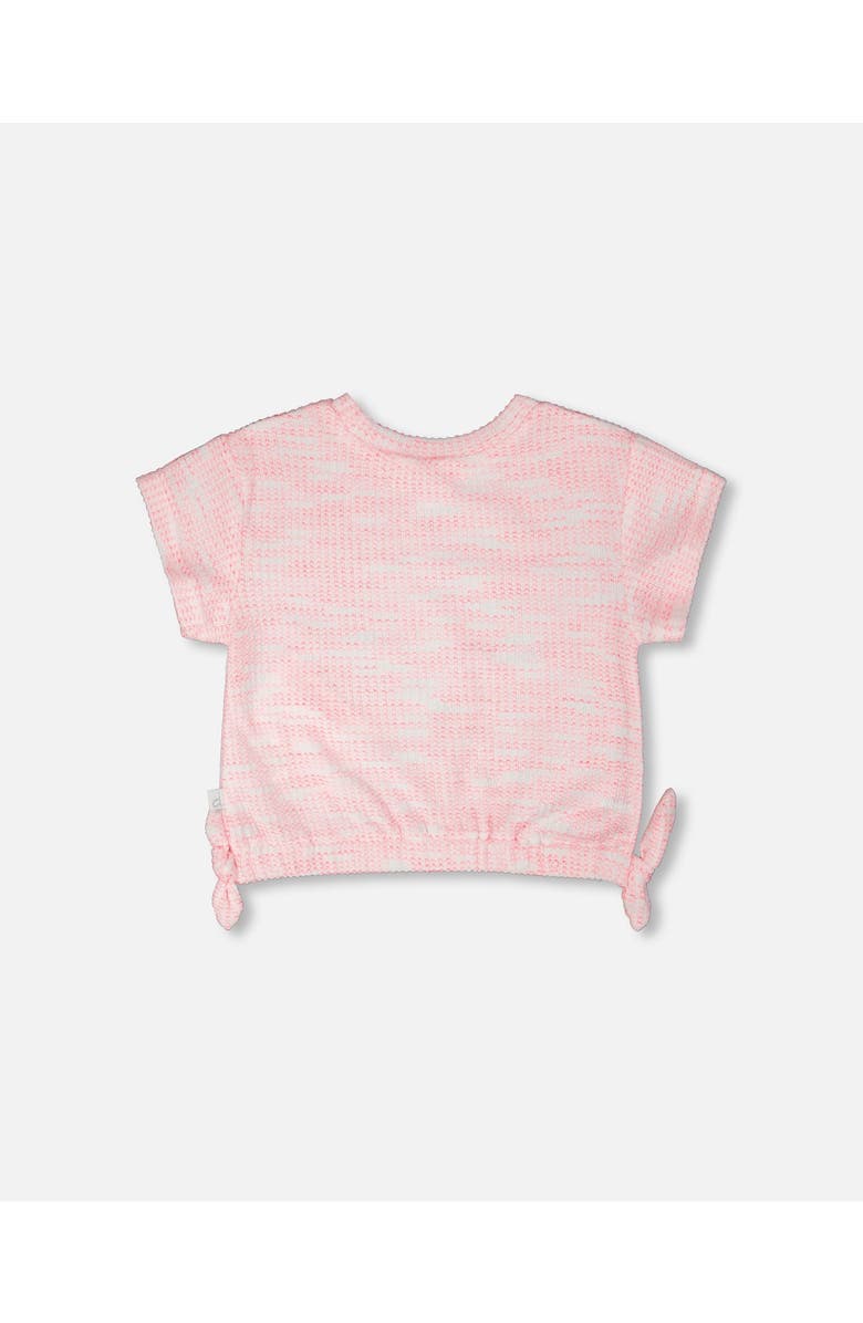 Deux par Deux Short Sleeve Jacquard Knit T-Shirt, Alternate, color, Multicolor