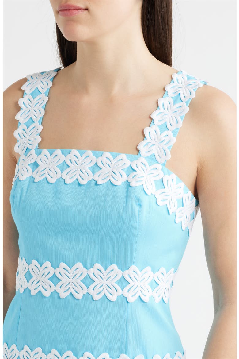 Davis Linen Maxi Dress, Alternate, color, CAPRI BLUE