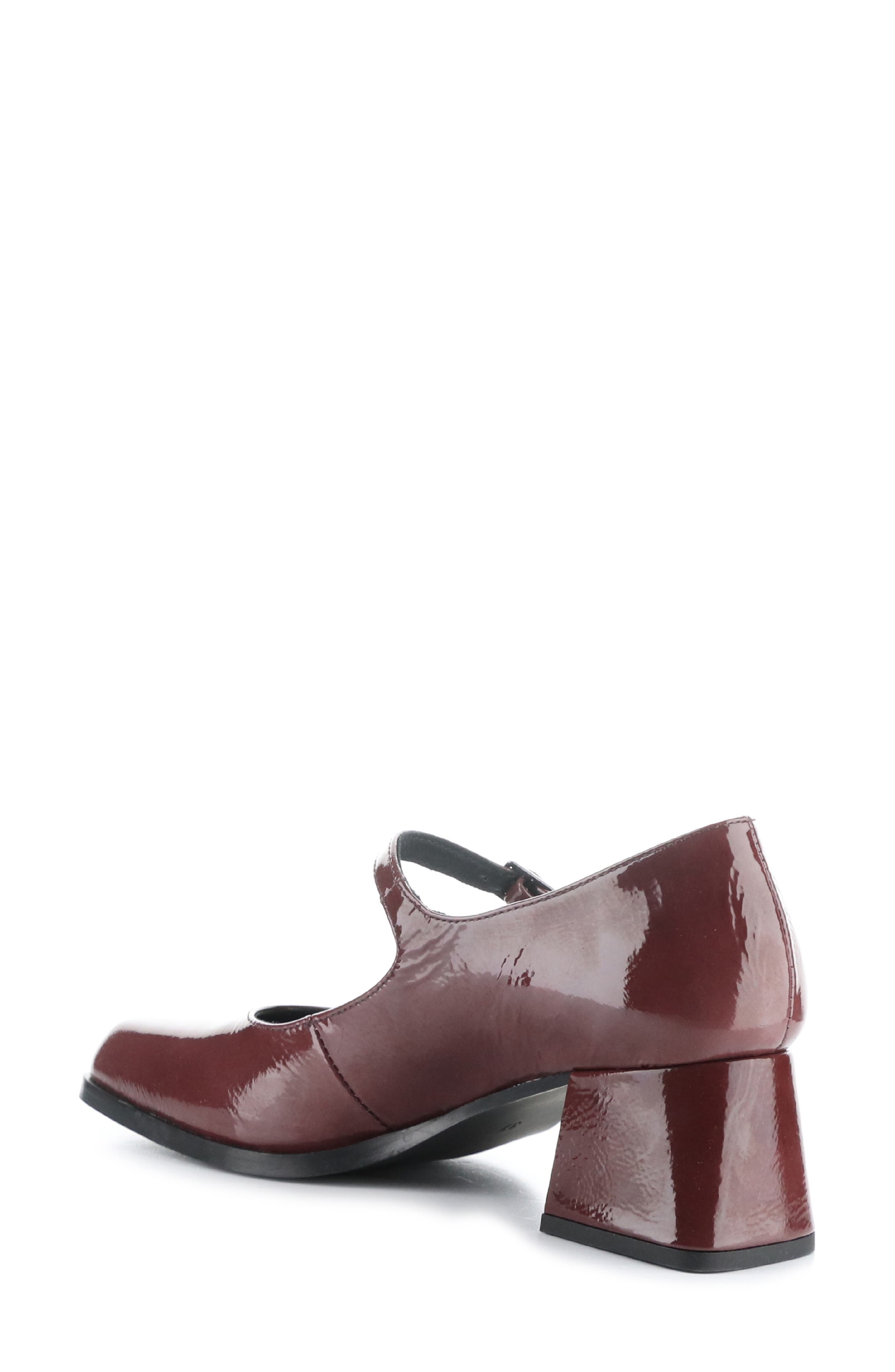 Bos. & Co. Amaya Mary Jane Pump, Alternate, color, Berry Duomo
