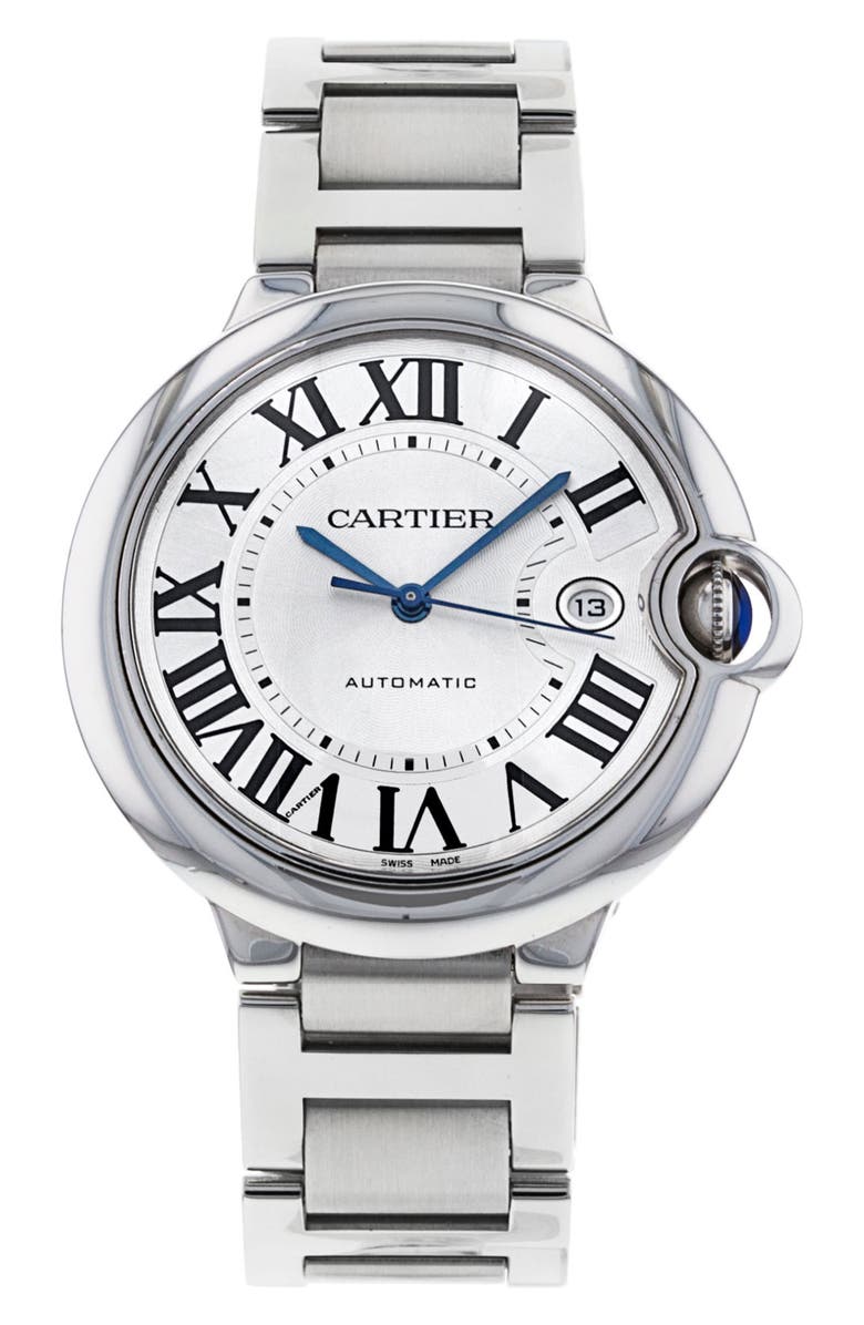 Watchfinder & Co. Cartier Preowned Ballon Bleu Automatic Bracelet Watch, 33mm, Main, color,